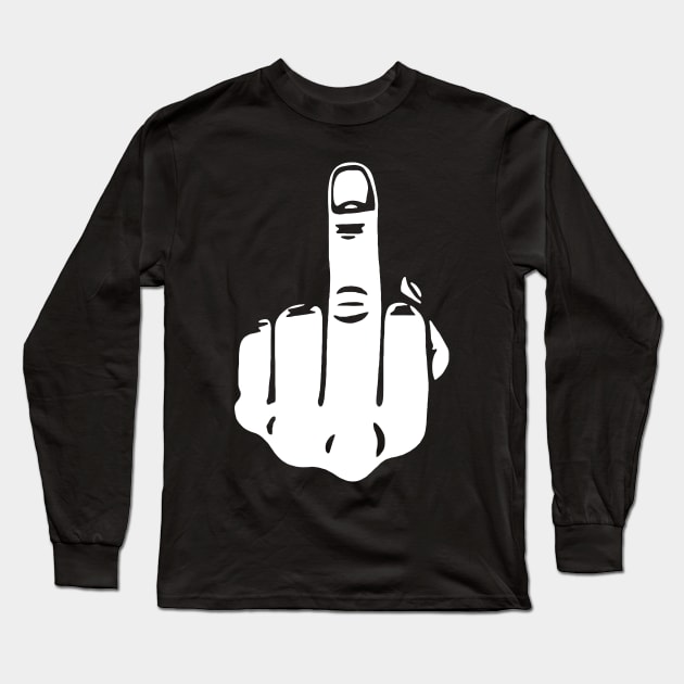 MIDDLE FINGER Long Sleeve T-Shirt by CuteSyifas93